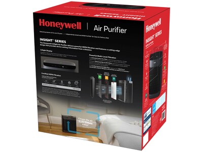 Honeywell InSight Energy Star HEPA Console Air Purifier, Black (HPA5100B)