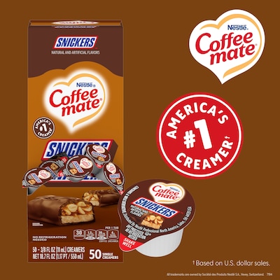COFFEE MATE Snickers Portion Cup 50x.375 fl oz.