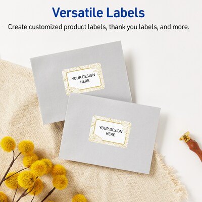 Avery Laser/Inkjet Rectangle Multipurpose Labels, 2" x 3", White, 80/Pack (S00EVX)
