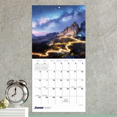 2027 TF Publishing Stargazing 7" x 7" Monthly Wall Calendar, Multicolored (27-2010)