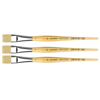 da Vinci JUNIOR Mixed Media Synthetic Bristle, Flat Brush, 3/Bundle (DVXVA32920-3)