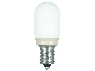 Satco Lighting 0.8-Watt Warm White LED Decorative Bulb, 12/Carton (S9176)