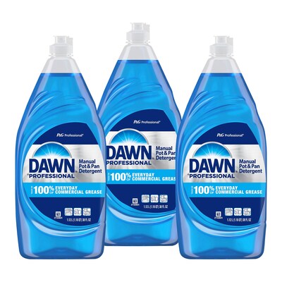 Dawn Professional Manual Pot & Pan Dish Soap, Original Scent, 38 Fl. oz., 3 Pack
