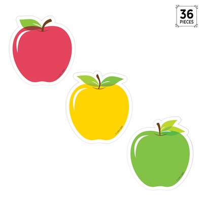 Creative Teaching Press Apple Time Apples Designer Cut-Outs, 36/Pack, 3 Packs/Bundle (CTP11059-3)