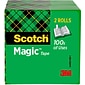 Scotch® Magic™ Invisible Tape Refill,3/4" x 72 yds., 2 Rolls/Pack (810-2P34-72)