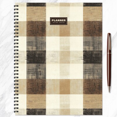 2026-2027 TF Publishing Checkered Cowboy 9" x 11" Academic Weekly & Monthly Planner, Paperboard Cover (AY27-9700)