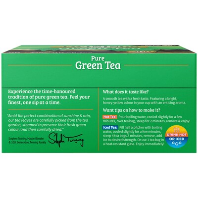 Twinings Green Tea Bags, 50/Box (F05789)