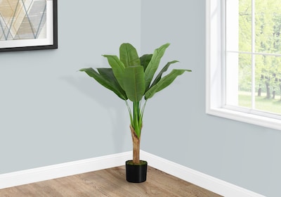 Monarch Specialties Inc. 43" Artificial Banana Tree in Pot (I 9567)