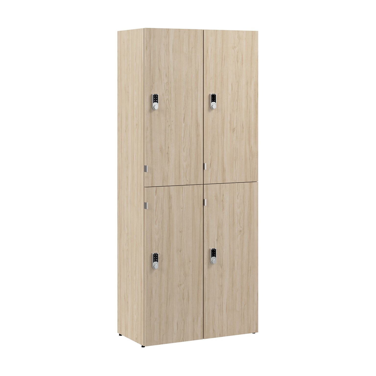 Bush Business Furniture Assure 72H 2-Tier Natural Elm Storage Lockers (AUS130NEK)