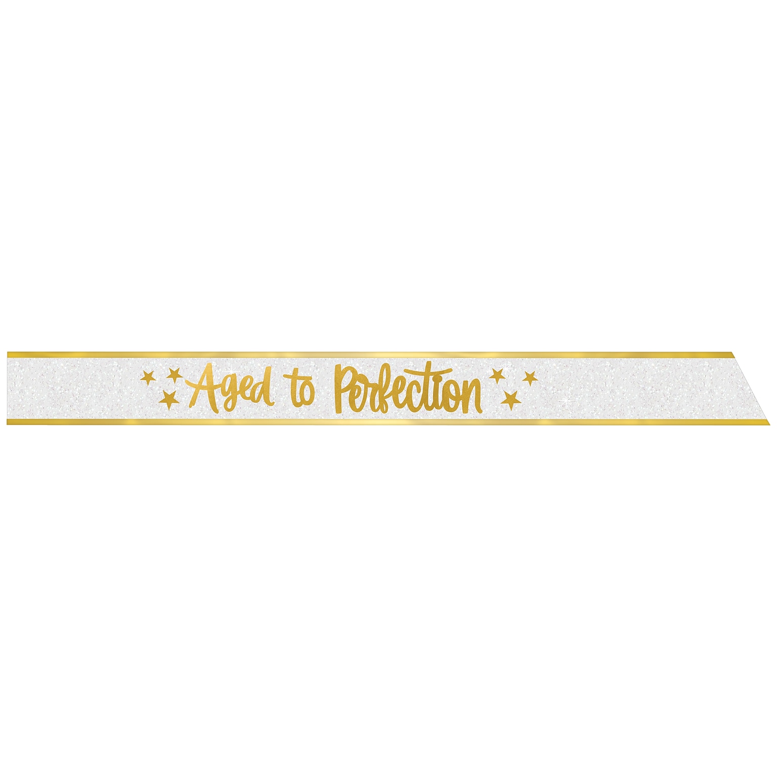 Party City Aged to Perfection Sash, Gold/Silver (AM3400006-NS)