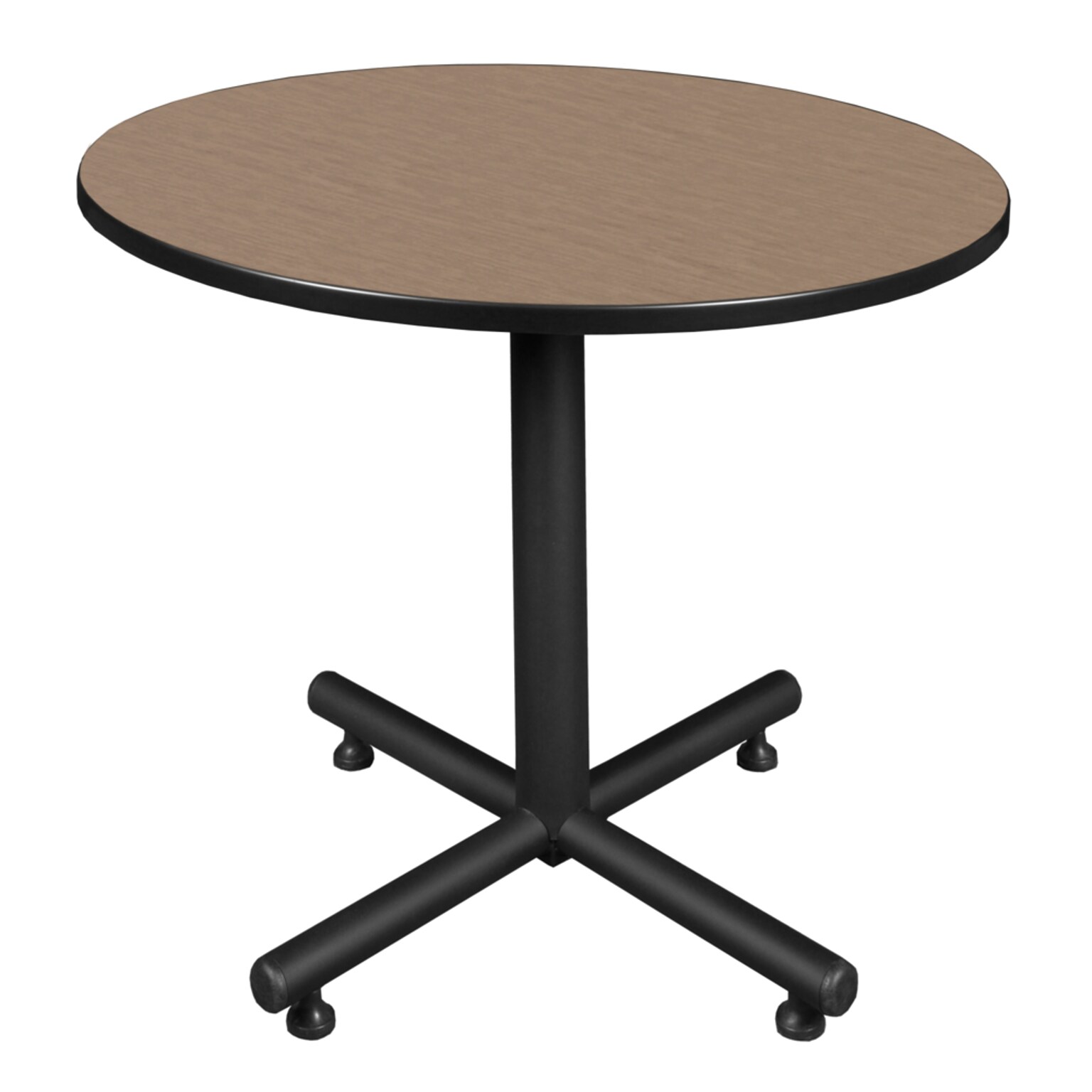 Regency Kobe 42 Round X-Base Breakroom Table, Noble Oak (TKB42RNDNO)
