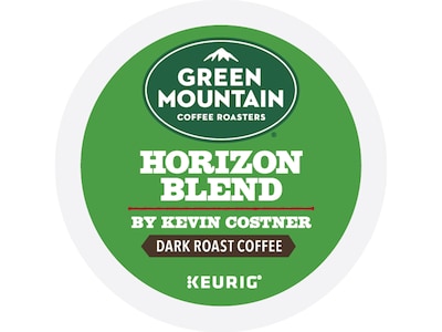 Green Mountain Coffee Roasters Horizon Blend by Kevin Costner Coffee, Keurig K-Cup Pod, Dark Roast, 24/Carton (5000379575)