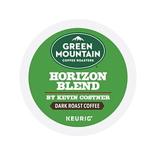 Green Mountain Coffee Roasters Horizon Blend by Kevin Costner Coffee, Keurig K-Cup Pod, Dark Roast,