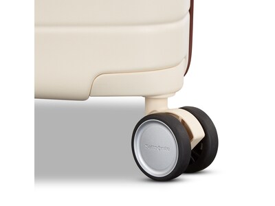 Samsonite Virtuosa 23" Hardside Carry-On Suitcase, 4-Wheeled Spinner, TSA Checkpoint Friendly, Off-White (149176-1627)