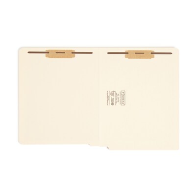 Smead End Tab Classification Folders, Shelf-Master Reinforced Straight-Cut Tab, Letter Size, Manila,