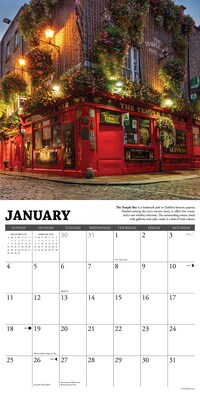 2026 Willow Creek Irish Pubs 12" x 12" Monthly Wall Calendar (51580)