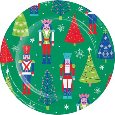 Say Hooray! Joyful and Jolly Paper Plates and Napkins Kit, Multicolored, 48/Pack (DTC9404E2G)