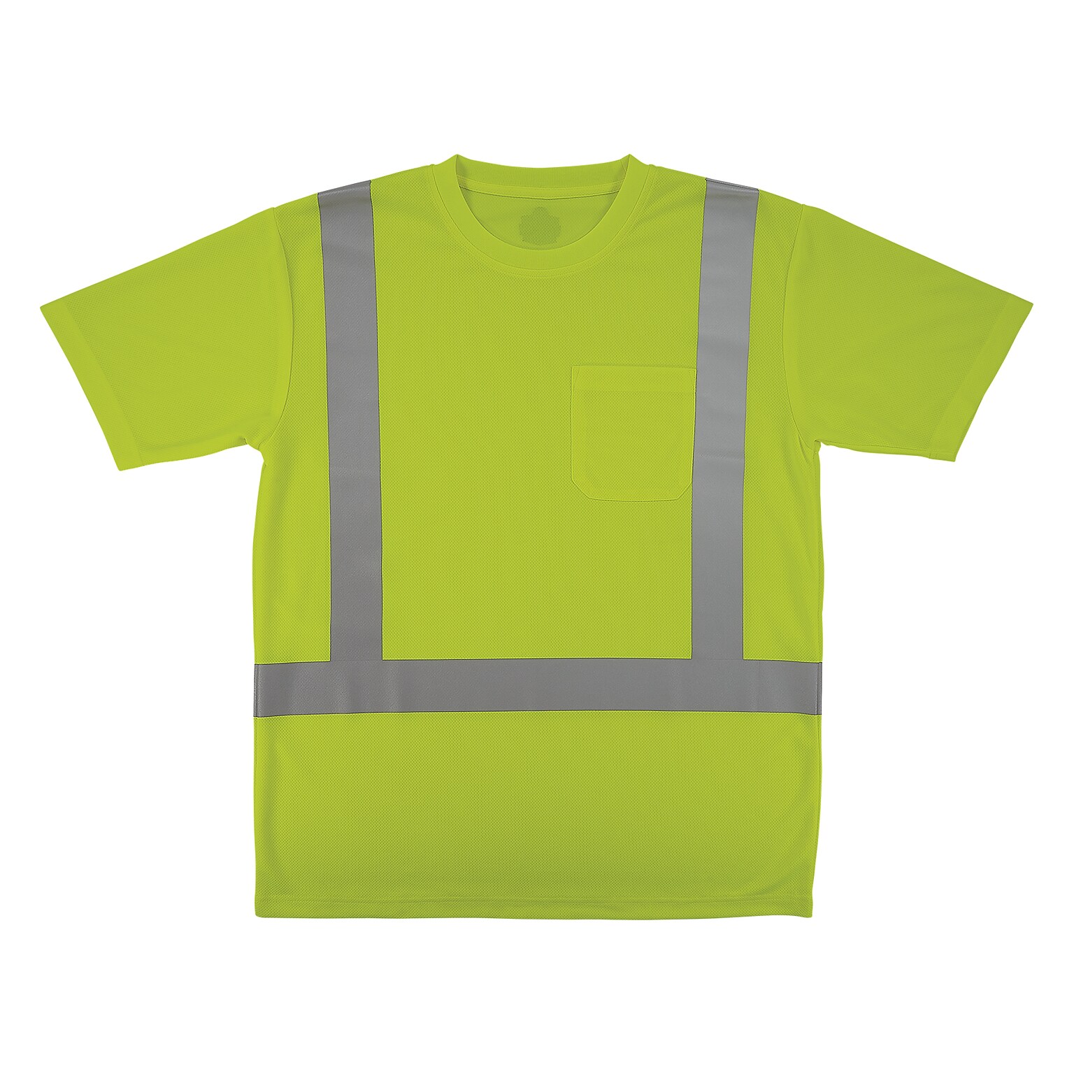 GloWear 8282 High Visibility Short Sleeve T-Shirt, ANSI Type R Class 2, Lime, 3XL (21837)