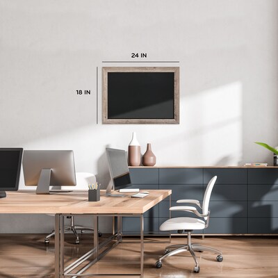 U Brands Chalkboard, Magnetic, 2 x 1.5, Wood Frame (4550U00-01)