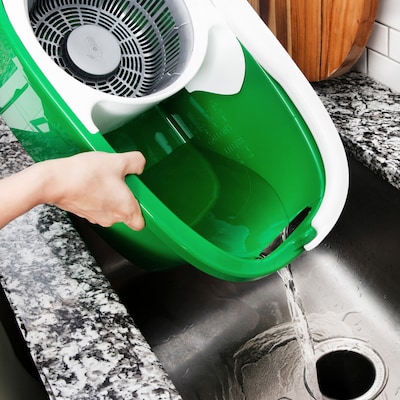 Libman Tornado Microfiber Spin Mop & Bucket, Green/White (1283001)