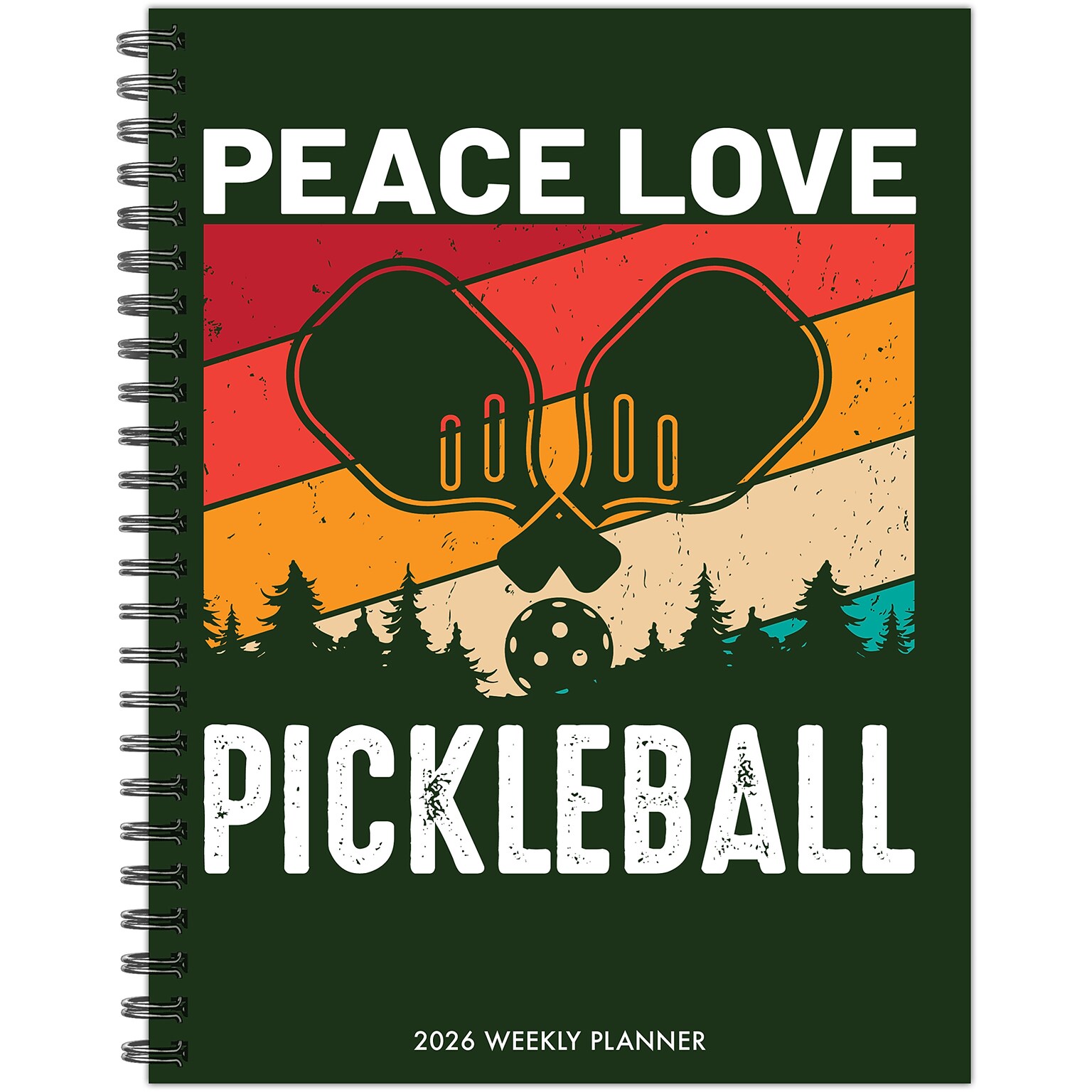 2026 Willow Creek Pickleball 6.5 x 8.5  Weekly & Monthly Planner, Paperboard Cover (56684)