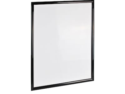 Azar Sign Holder, 22 x 28, Wall Mounted, Black, Plastic (300342-BLK)