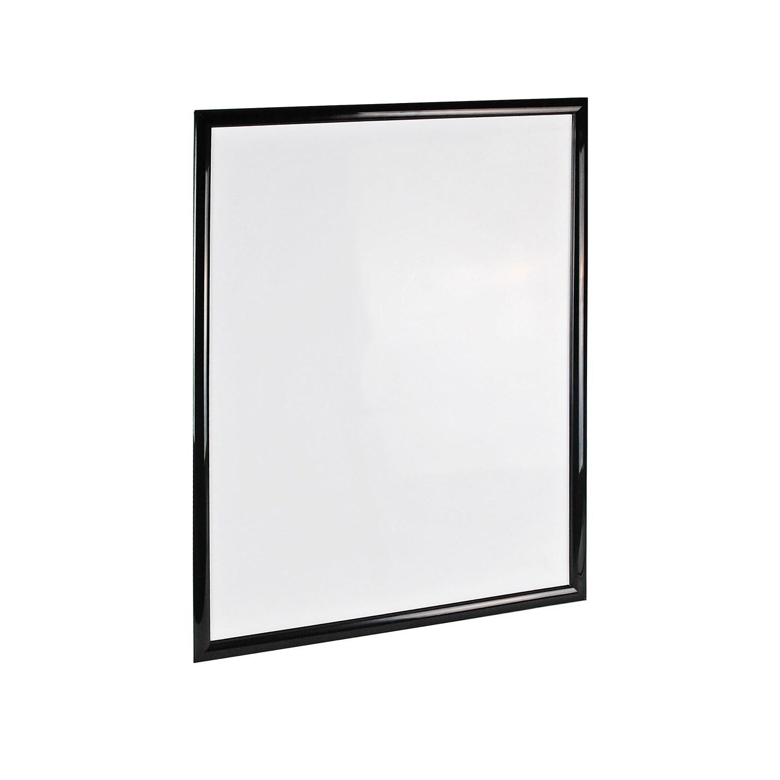 Azar Sign Holder, 22 x 28, Wall Mounted, Black, Plastic (300342-BLK)