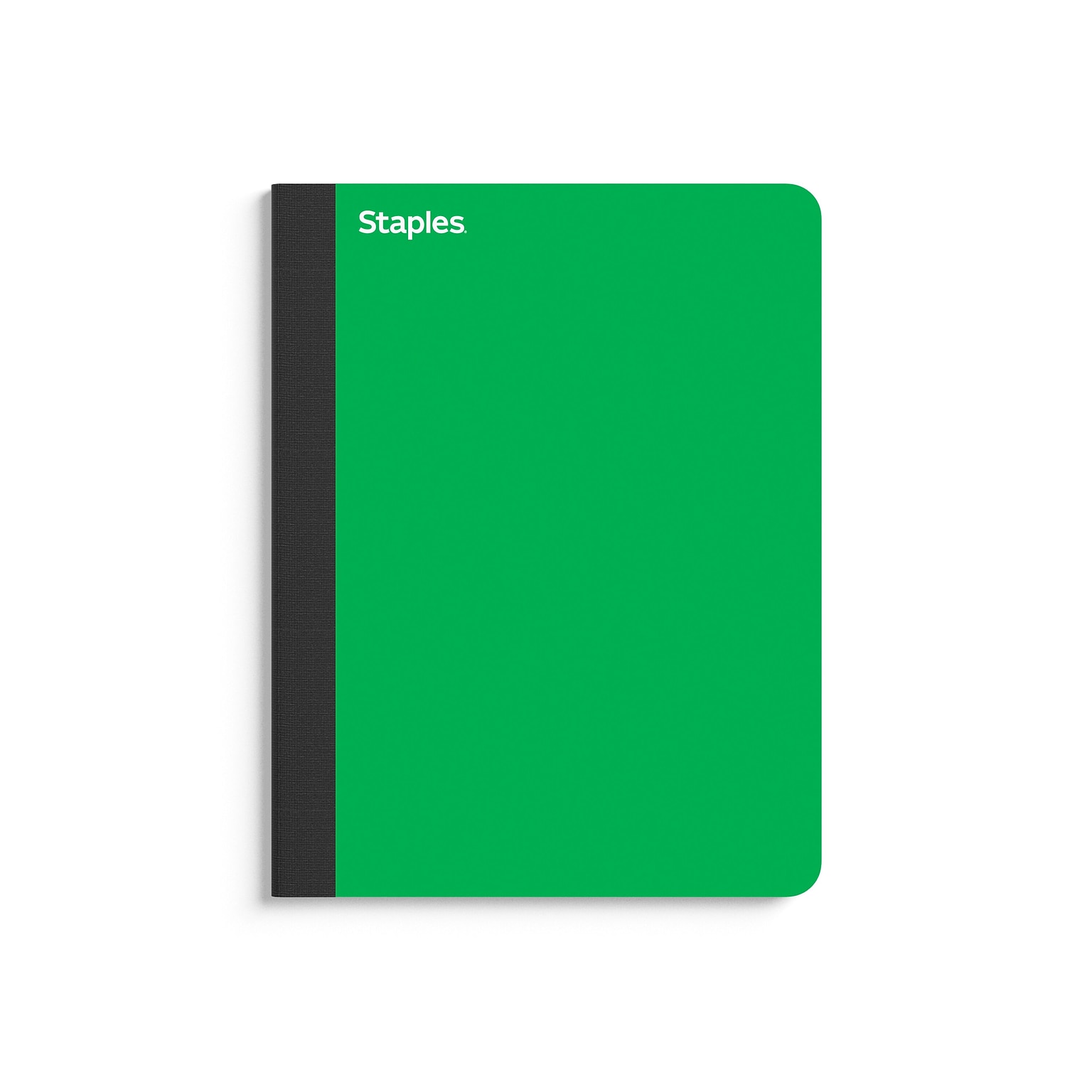 Staples Premium Composition Notebook, 7.5 x 9.75, College Ruled, 100 Sheets, Green (TR58345)