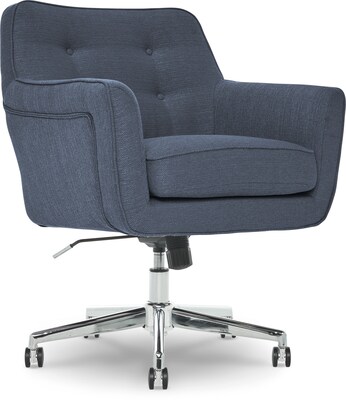 Serta Style Ashland Fabric Swivel Computer and Desk Chair, Blue (47140A)