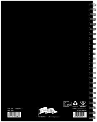 2026 Willow Creek 6.5 x 8.5  Weekly & Monthly Planner, Paperboard Cover, Basic Black (57827)