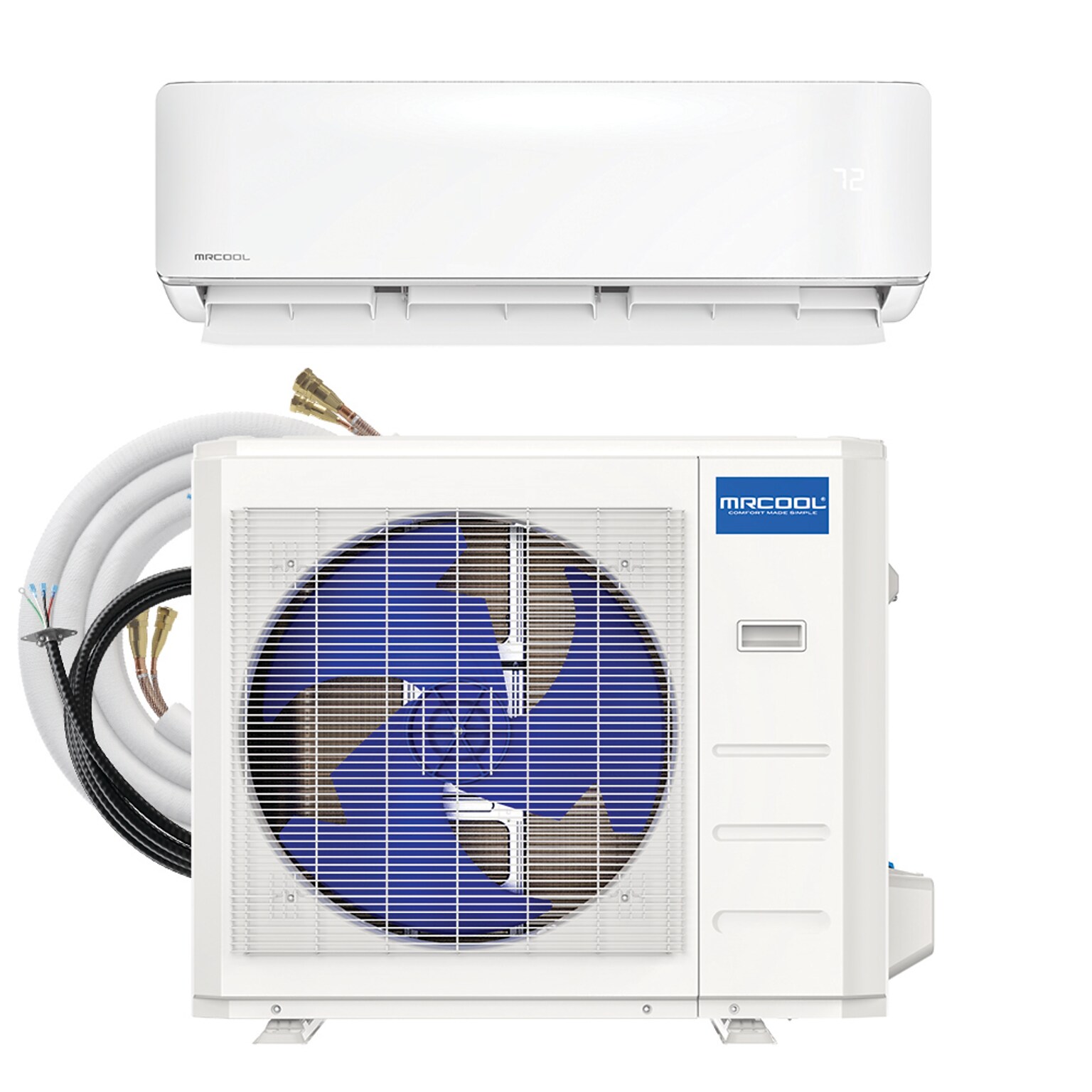MRCOOL DIY 4th Generation E Star 36K BTU Single Zone Ductless Heat Pump Complete System, 230 V, 18 SEER (DIY36HPWM230C25)