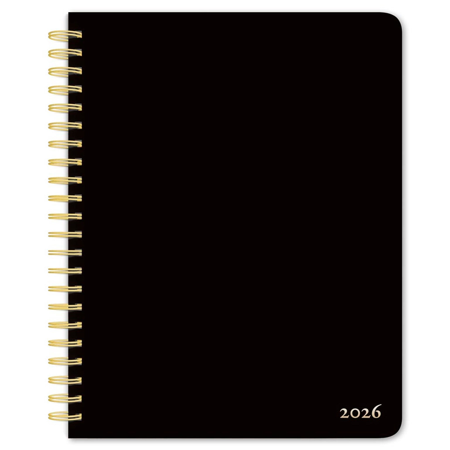 2026 BrownTrout 6.5 x 7.75 Calendar Year Weekly Planner, Black (9798330707898)
