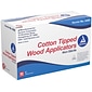 Dynarex Cotton-Tipped Applicator, Non-Sterile, 100/Pouch, 10 Pouches/Box, 10 Boxes/Carton (4302)