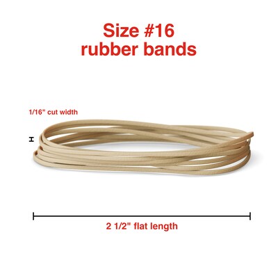 Staples Economy #16 Rubber Bands, 2000/Pack (28616-CC)