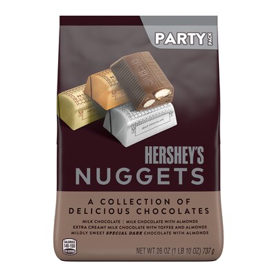 Hershey's Nuggets Assorted Chocolate Candy Bar Party Pack, 26 oz. (HEC01878)