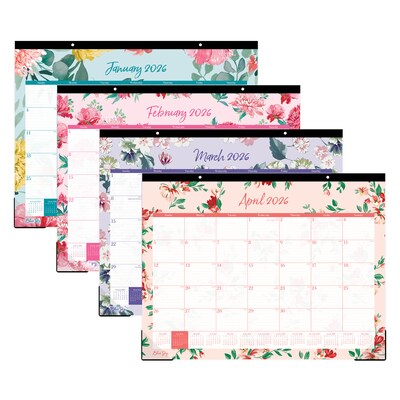 2026 Blue Sky Reflections 22" x 17" Monthly Desk Calendar (117886-26)
