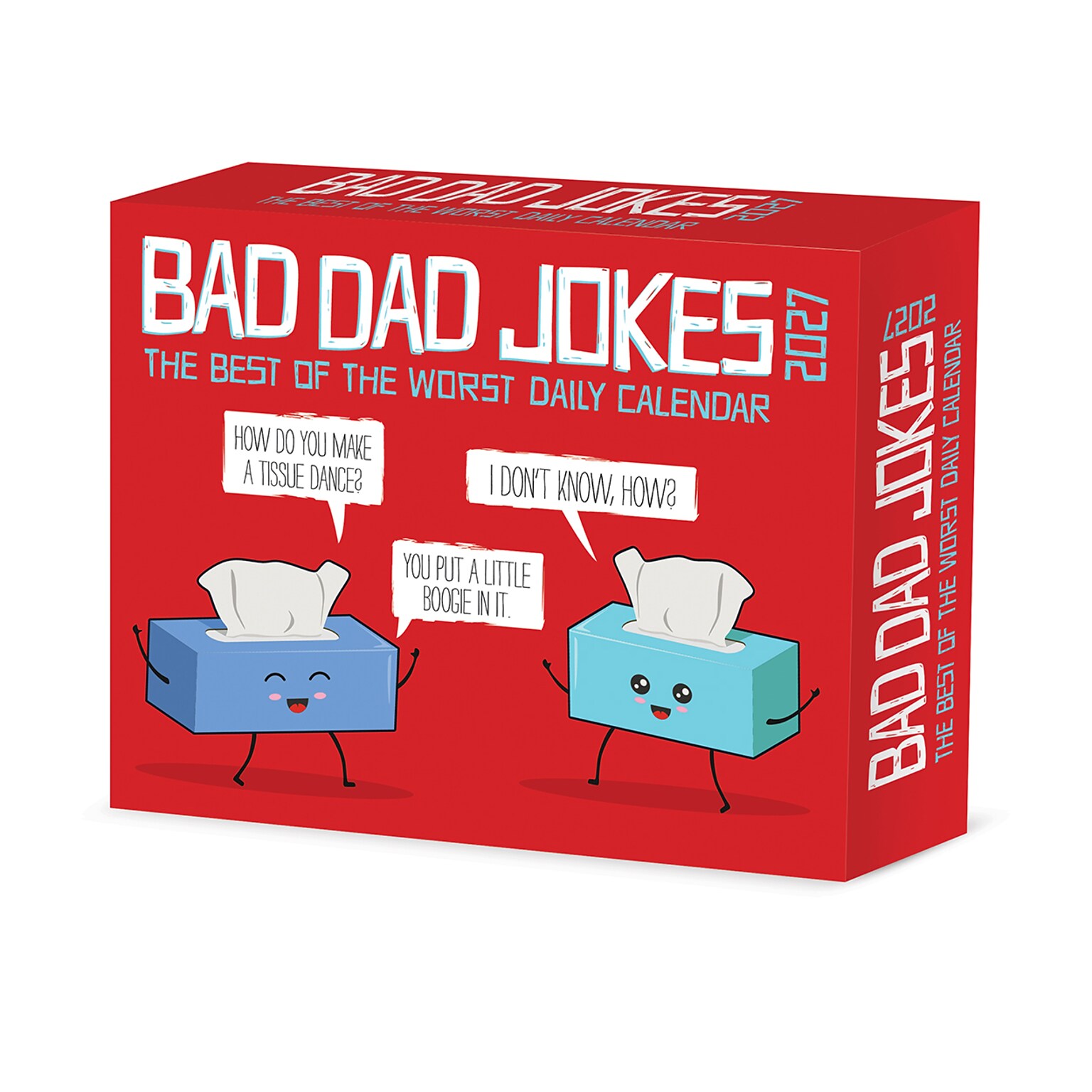 2027 Willow Creek Bad Dad Jokes 6.2 x 5.4 Day-to-Day Calendar, Assorted Colors (63286)