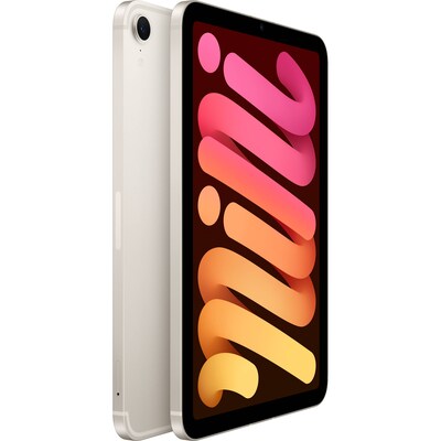 Apple iPad mini (A17 Pro) 8.3 Tablet, Wi-Fi + Cellular, 128GB, Starlight (MXPQ3LL/A)