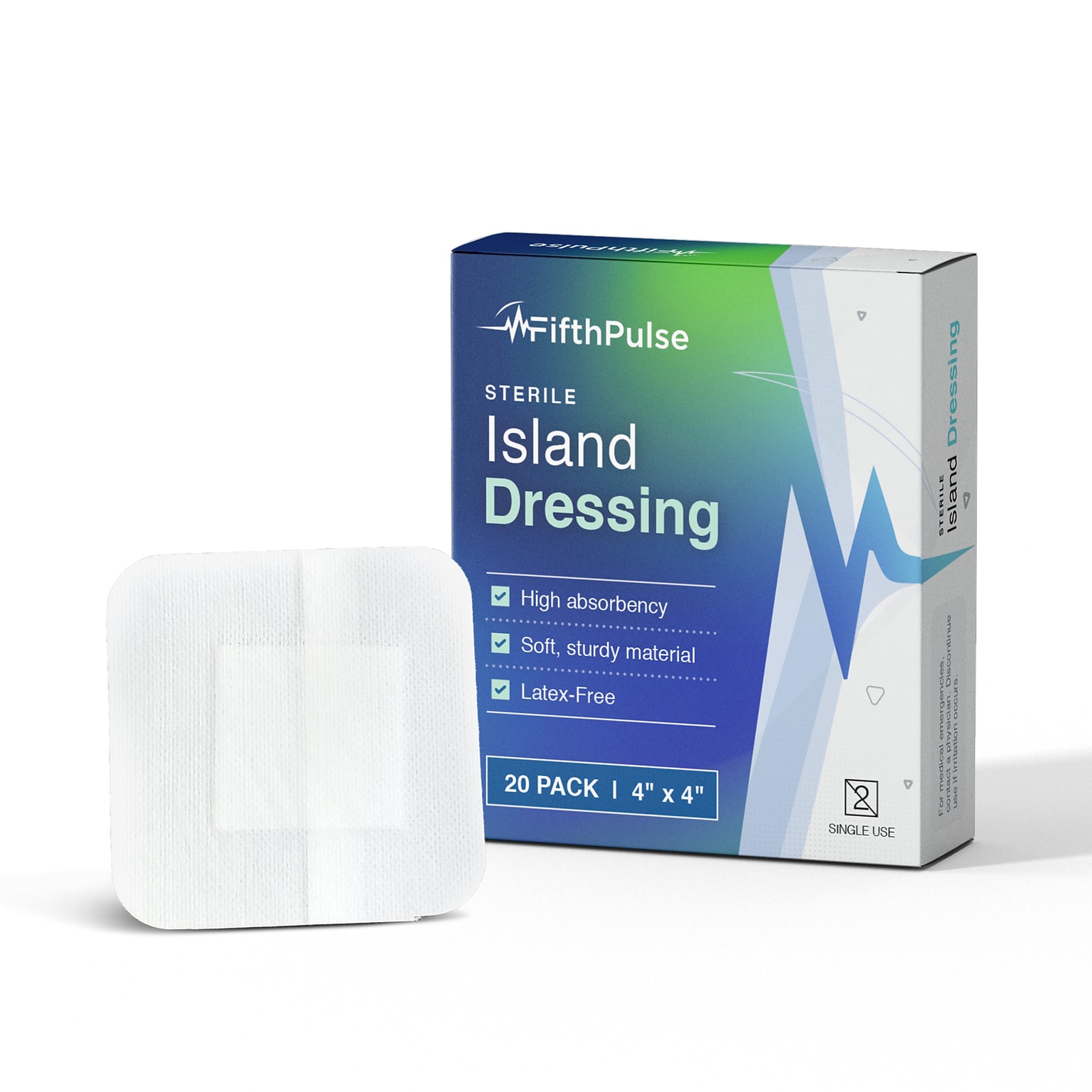 FifthPulse Bordered Sterile Gauze Dressing Bandages, 20/Pack (FMN100532)