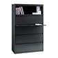 Quill Brand® 5-Drawer Lateral File Cabinet, Locking, Letter/Legal, Charcoal, 42"W (26828D)