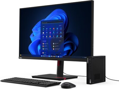 Lenovo ThinkCentre M80q Gen 4 Desktop Computer, Intel Core i5-13500T, 16GB Memory, 256GB SSD (12E90001US)