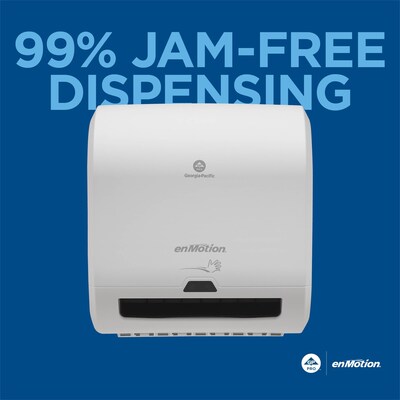 enmotion Hardwound Towel Paper Towel Dispenser, White (59437A)