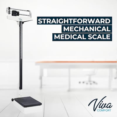 Viva Comfort ME904 Physician Scale, 440 lbs. Capacity, White (ADIME904-02-MK)