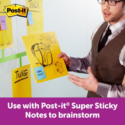 Post-it Big Notes Sticky Notes, 11" x 11", Green, 30 Sheets/Pad (BN11G)
