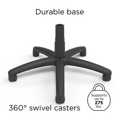 Quill Brand® Carder Mesh Back Fabric Computer and Desk Chair, Black (24115-CC)