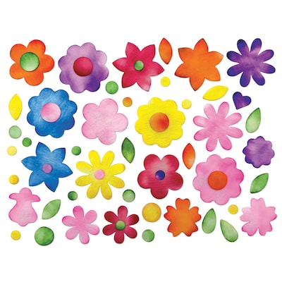 Roylco Blots of Flowers Blot Paper, 2, White, 310/Pack (R-15417)