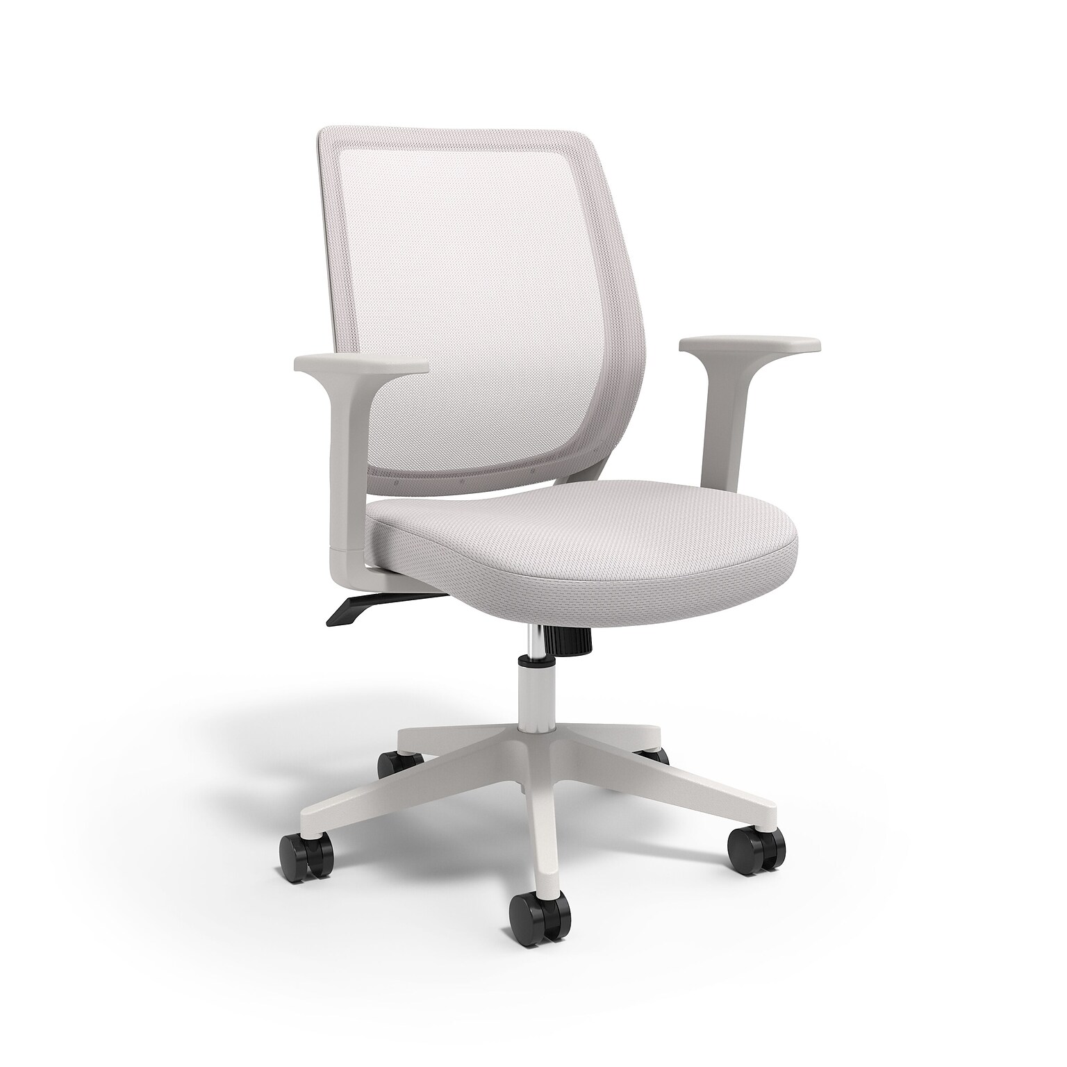 Staples® Essentials Ergonomic Fabric Swivel Task Chair, Gray (UN58149)