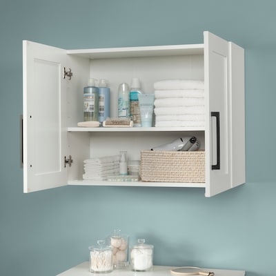 Sauder HomePlus 23"H Wall Cabinet, Soft White (442985)
