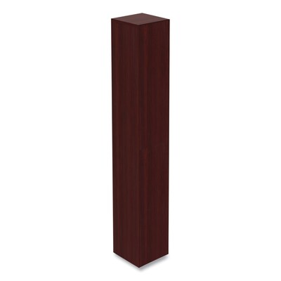 Alera Valencia Series Narrow Profile Bookcase, Six-Shelf, 11.81w x 11.81d x 71.73h, Mahogany