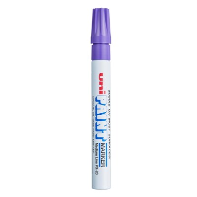 Uni Paint Medium Bullet Tip Marker, Violet, 12/Pack (63606DZ)